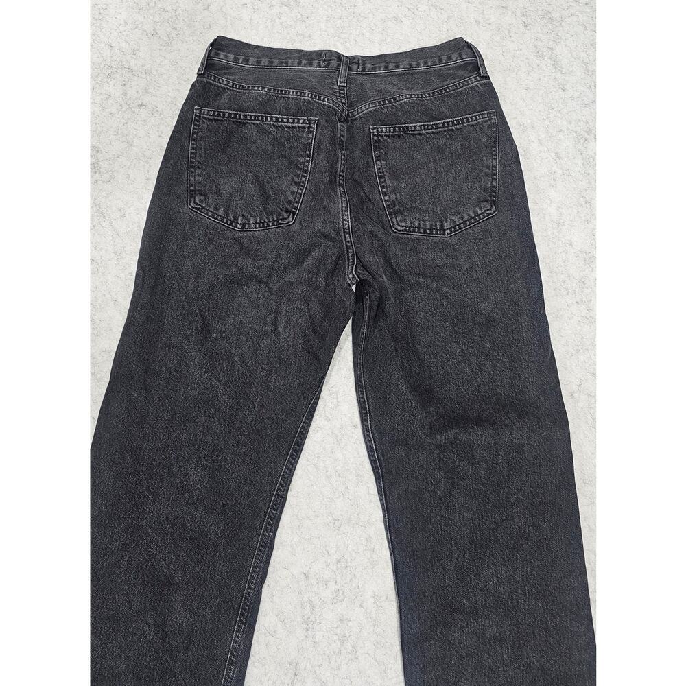 AGOLDE High Rise Straight Leg Jeans Washed Black Size 27 - Picture 7 of 8